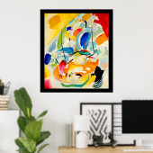 Kandinsky Sea Battle 1913 Poster (Thuiskantoor)
