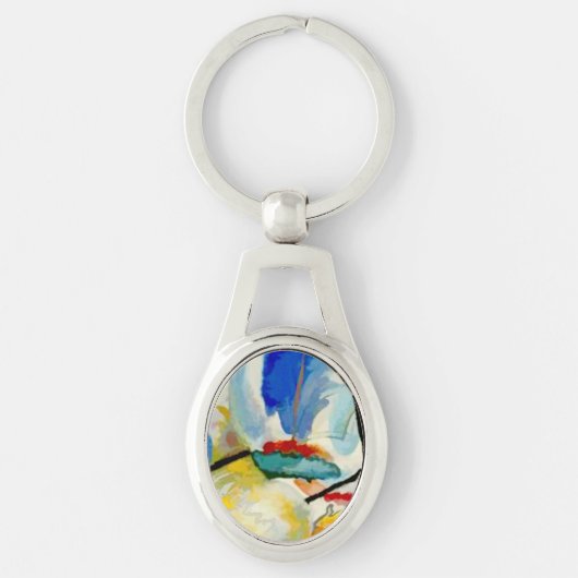 Kandinsky Sea Battle 1913 Sleutelhanger (Voorkant)
