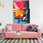Kandinsky - Sharp Quiet Canvas Afdruk (Insitu (Woonkamer))