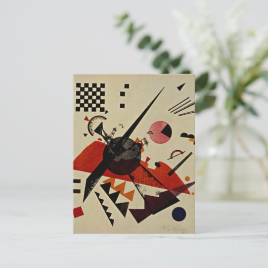 Kandinsky - Sinaasappel Briefkaart (Staand voorkant)