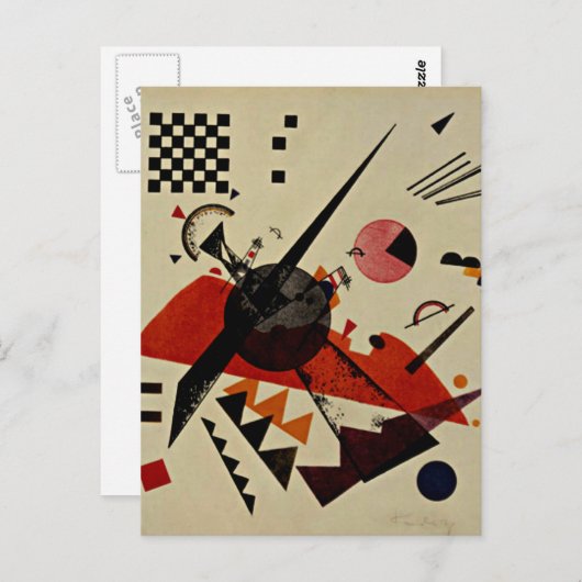 Kandinsky - Sinaasappel Briefkaart (Voorkant / Achterkant)