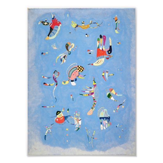Kandinsky Sky Blue Foto Afdruk (Voorkant)