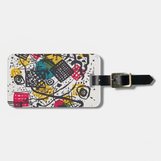Kandinsky Small Worlds V Abstract Classic Bagagelabel (Voorkant horizontaal)