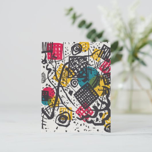 Kandinsky Small Worlds V Abstract Classic Briefkaart (Staand voorkant)