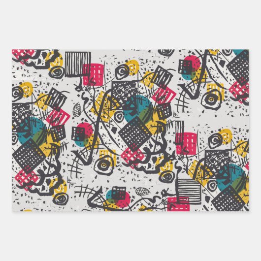 Kandinsky Small Worlds V Abstract Classic Inpakpapier Vel (Voorkant 2)