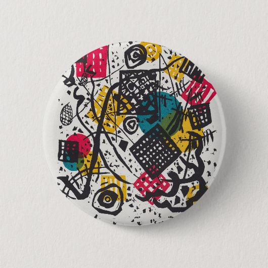 Kandinsky Small Worlds V Abstract Classic Ronde Button 5,7 Cm (Voorkant)