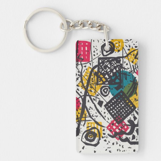Kandinsky Small Worlds V Abstract Classic Sleutelhanger (Voorkant)