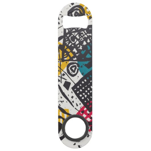 Kandinsky Small Worlds V Abstract Classic Speed Flessenopener (Voorkant)