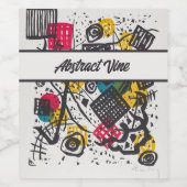 Kandinsky Small Worlds V Abstract Classic Wijn Etiket (Enkel label)