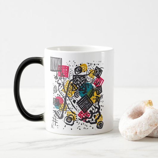 Kandinsky Small Worlds V Bauhaus Art Mug (Avec donut)