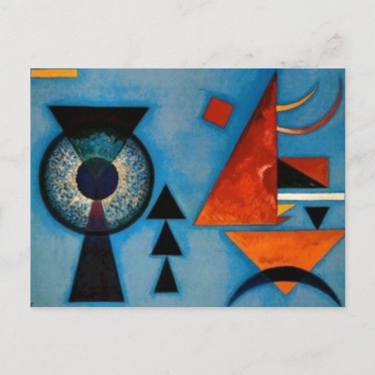 Kandinsky Soft Hard Abstract Briefkaart (Voorkant)