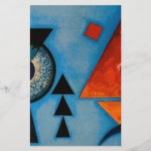 Kandinsky Soft Hard Abstract Briefpapier (Voorkant)