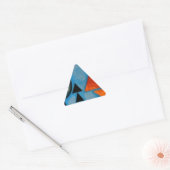 Kandinsky Soft Hard Abstract Driehoek Sticker (Envelop)