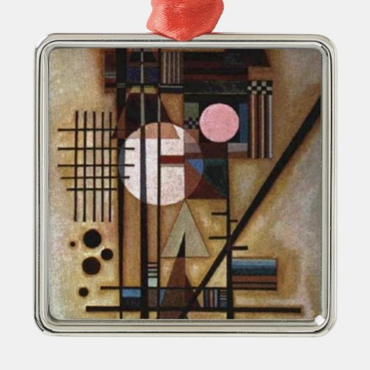 Kandinsky Softed Construction Metalen Ornament (Voorkant)