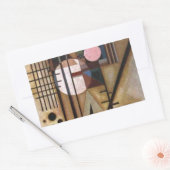 Kandinsky Softed Construction Rechthoekige Sticker (Envelop)