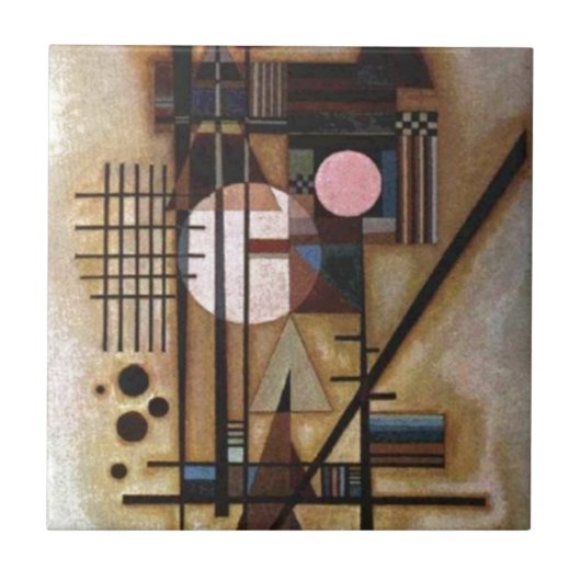 Kandinsky Softed Construction Tegeltje (Voorkant)