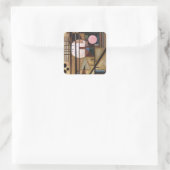 Kandinsky Softed Construction Vierkante Sticker (Tas)