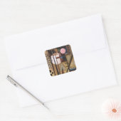 Kandinsky Softed Construction Vierkante Sticker (Envelop)