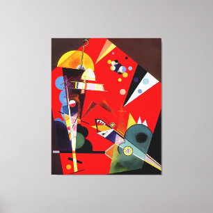 KANDINSKY - SPANNING IN ROOD - 1926 - Bauhaus - Canvas Afdruk