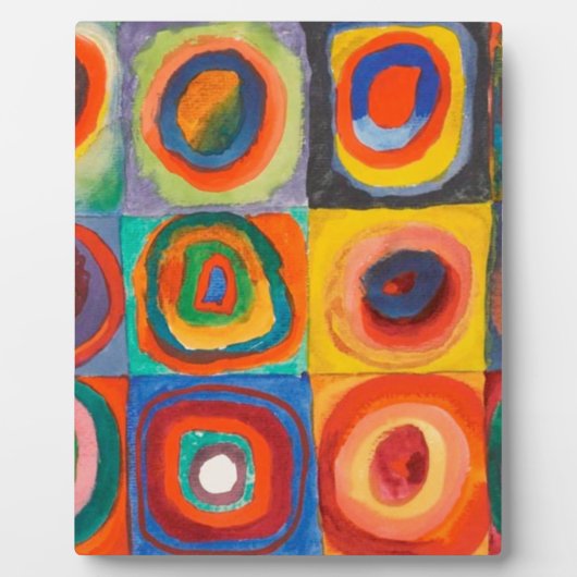 Kandinsky Squares Concentric Circles Fotoplaat (Voorkant)