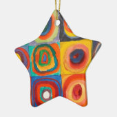 Kandinsky Squares Concentric Circles Keramisch Ornament (Links)