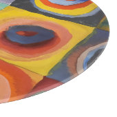 Kandinsky Squares Concentric Circles Snijplank (Hoek)
