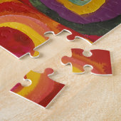 Kandinsky Squares met Concentrische cirkels kleuri Legpuzzel (Zijkant)