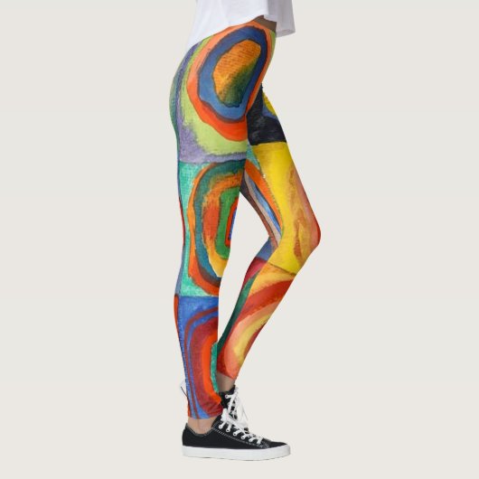 Kandinsky - Squares met Concentrische cirkels Leggings (Rechts)