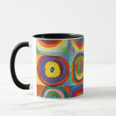 Kandinsky - Squares met Concentrische cirkels Mok (Links)