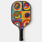 Kandinsky - Squares met Concentrische cirkels Pickleball Paddle (Voorkant)