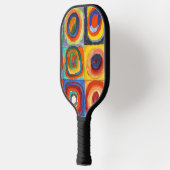 Kandinsky - Squares met Concentrische cirkels Pickleball Paddle (Links)