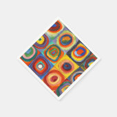 Kandinsky - Squares met Concentrische cirkels Servet (Hoek)