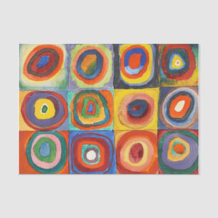 Kandinsky - Squares met Concentrische cirkels Tissuepapier