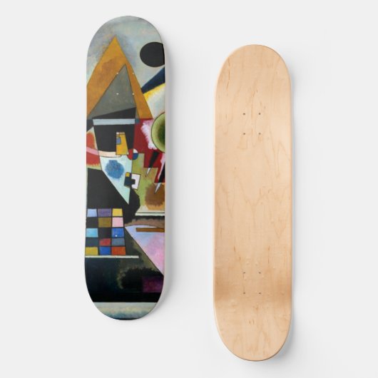 Kandinsky - Swinging, beroemd schilderij, Skateboa Skateboard (Voorkant)