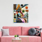 Kandinsky - Swinging Canvas Afdruk (Insitu (Woonkamer))