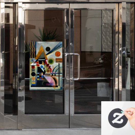 Kandinsky - Swinging Raamsticker (Kantoordeur)