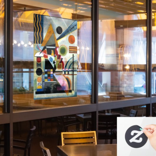 Kandinsky - Swinging Raamsticker (Restaurant Raam)