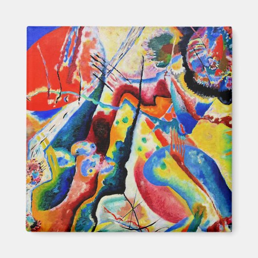 Kandinsky - Tableau a la Tache Rouge Magneet (Voorkant)
