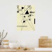 Kandinsky - Tekening voor punt Poster (Keuken)