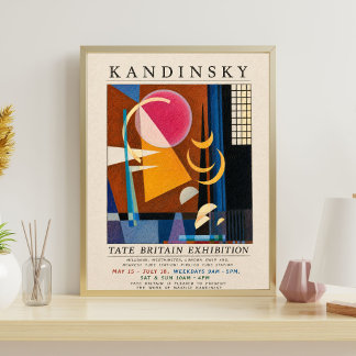 Kandinsky Tentoonstellingsposter | Abstract Geomet Poster