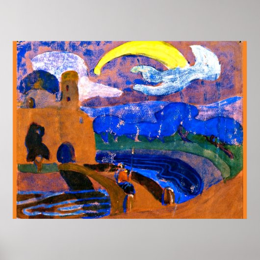 Kandinsky - The Comet, kleurrijk abstract schilder Poster (Voorkant)