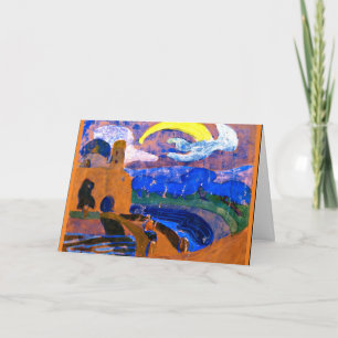 Kandinsky - The Comet, kleurrijk schilderij, Kaart