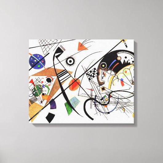 Kandinsky transversale lijn canvas afdruk (Voorkant)