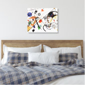 Kandinsky transversale lijn canvas afdruk (Insitu (Slaapkamer))