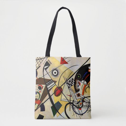 Kandinsky - Transversale lijn Tote Bag (Voorkant)