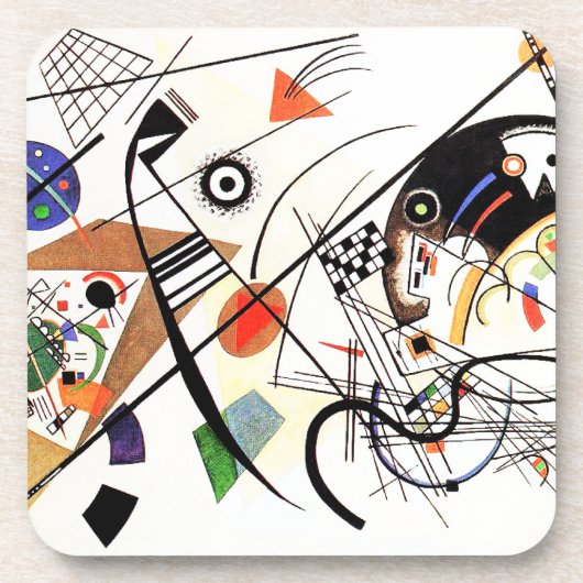 Kandinsky Transverse Line Onderzetter (Voorkant)
