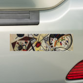 Kandinsky Transverse Ongebroken Lijn Bumpersticker (Op auto)