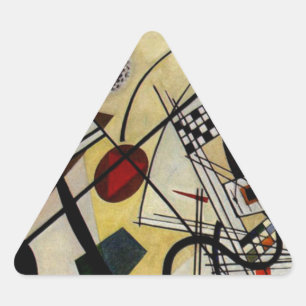 Kandinsky Transverse Ongebroken Lijn Driehoek Sticker