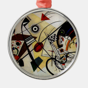 Kandinsky Transverse Ongebroken Lijn Metalen Ornament