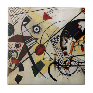 Kandinsky Transverse Ongebroken Lijn Tegeltje